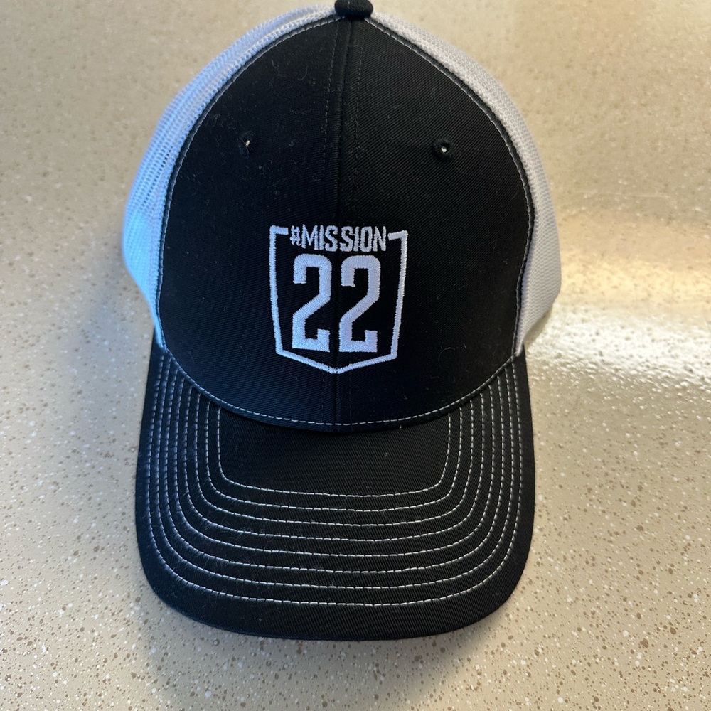 Mission 22 Black and White Cap